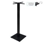 PRATO-R Βάση Τραπεζιού BAR 45x45 H.109cm με ρεγουλατόρο, Μέταλλο Βαφή Μαύρο / 14,70Kg 45x45 H.109cm - Image 4
