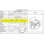 Σκηνοθέτη Σκελετός Πολυθρόνας Οξιά, Βαφή Εμποτισμού Απόχρωση Καρυδί, Πτυσσόμενη 60x51x85cm - Image 12