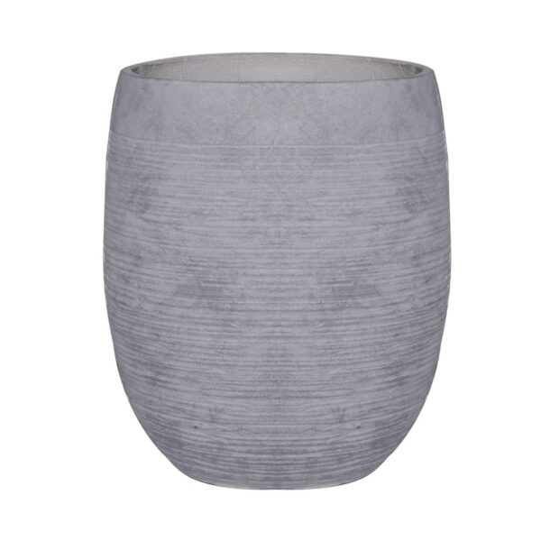 FLOWER POT-8 Απόχρωση Light Grey Wash Φ35x39cm - Image 4