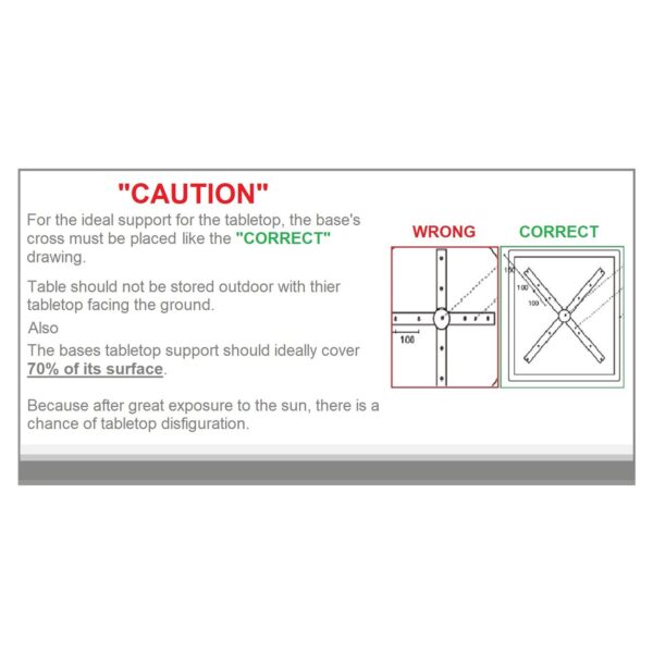 Contract Sliq Normal Επιφάνεια Τραπεζιού τ.Werzalit, Απόχρωση Marble 70x120cm/16mm - Image 11