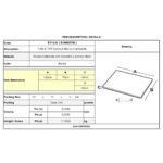 Contract Sliq Normal Επιφάνεια Τραπεζιού τ.Werzalit, Απόχρωση Marble 70x120cm/16mm - Image 12