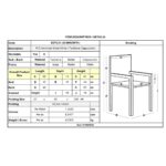 RIO Πολυθρόνα Στοιβαζόμενη Κήπου, Μέταλλο Βαφή Άσπρο, Textilene Cappuccino (4,20kg) 55x74x91cm - Image 6