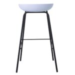 PENTOS Σκαμπό BAR, Μέταλλο Βαφή Μαύρο, PP Άσπρο 49x46x76/83cm - Image 11