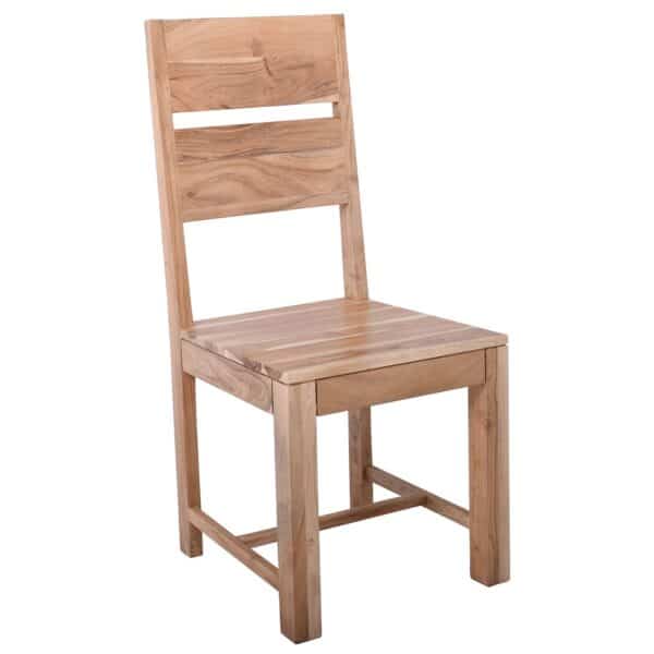 LIZARD MAX Καρέκλα Τραπεζαρίας Ξύλο Ακακία Φυσικό 45x51x100cm - Image 8