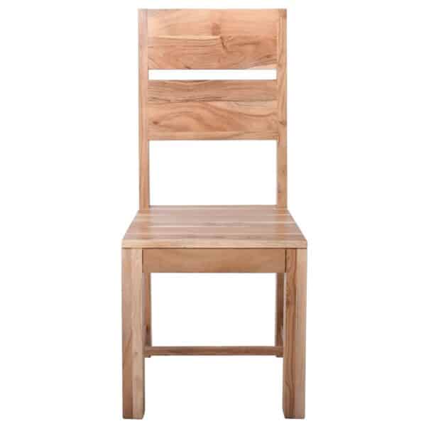 LIZARD MAX Καρέκλα Τραπεζαρίας Ξύλο Ακακία Φυσικό 45x51x100cm - Image 11