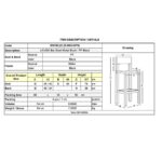 LAVIDA Σκαμπό BAR με Πλάτη, Μέταλλο Βαφή Μαύρο, PP Μαύρο 43x49x76/107cm - Image 12