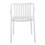 MODA Πολυθρόνα-Pro Στοιβαζόμενη, PP-UV Protection Απόχρωση Άσπρο 57x58x80cm - Image 10