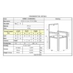 MODA Πολυθρόνα-Pro Στοιβαζόμενη, PP-UV Protection Απόχρωση Άσπρο 57x58x80cm - Image 12