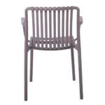 MODA Πολυθρόνα-Pro Στοιβαζόμενη, PP-UV Protection Απόχρωση Mocha 57x58x80cm - Image 10