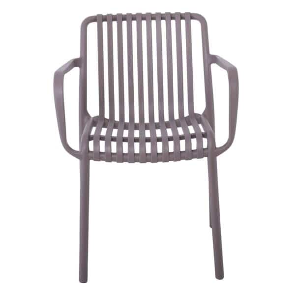 MODA Πολυθρόνα-Pro Στοιβαζόμενη, PP-UV Protection Απόχρωση Mocha 57x58x80cm - Image 11