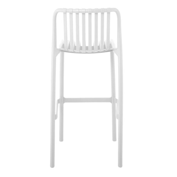 MODA Σκαμπό Bar-Pro Στοιβαζόμενο, PP-UV Protection Απόχρωση Άσπρο 45x49x75/101cm - Image 10