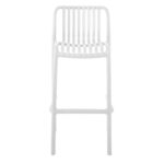 MODA Σκαμπό Bar-Pro Στοιβαζόμενο, PP-UV Protection Απόχρωση Άσπρο 45x49x75/101cm - Image 11