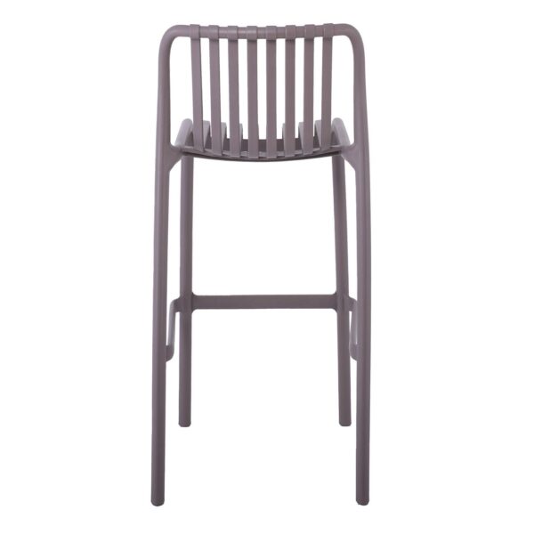 MODA Σκαμπό Bar-Pro Στοιβαζόμενο, PP-UV Protection Απόχρωση Mocha 45x49x75/101cm - Image 10