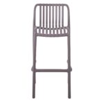 MODA Σκαμπό Bar-Pro Στοιβαζόμενο, PP-UV Protection Απόχρωση Mocha 45x49x75/101cm - Image 11