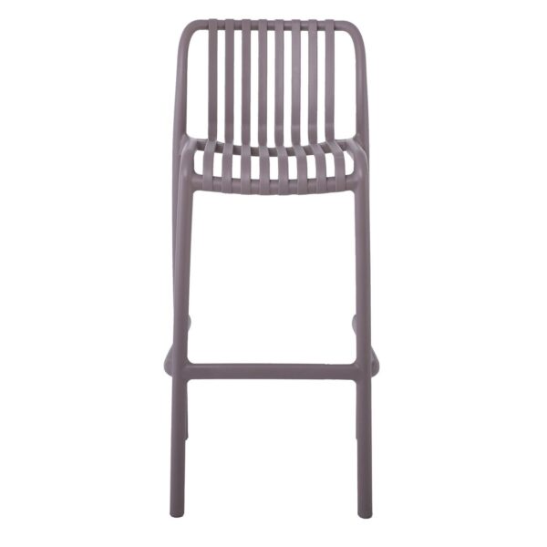 MODA Σκαμπό Bar-Pro Στοιβαζόμενο, PP-UV Protection Απόχρωση Mocha 45x49x75/101cm - Image 11