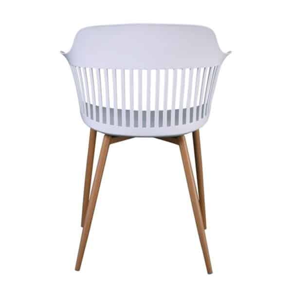 LOUISE Πολυθρόνα Μέταλλο Βαφή Φυσικό, PP-UV Άσπρο (εκτός συσκευασίας) 59x58x82cm - Image 10