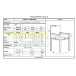 LARA-II Πολυθρόνα Dining Στοιβαζόμενη, ALU Silver, PP Μπλε 60x59x81cm - Image 12