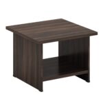 Τραπεζάκι Επισκέπτη Απόχρωση Σκούρο Καρυδί 60x60x45cm - Image 4