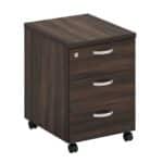 ΣΥΡΤΑΡΙΕΡΑ Τροχήλατη με 3 συρτάρια, Απόχρωση Σκούρο Καρυδί 40x48x56cm - Image 4