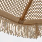 ΟΜΠΡΕΛΑ Ξύλινη Φ250cm, Πλεκτό Μακραμέ Μπεζ Φ250cm (Pole Φ40mm) - Image 9