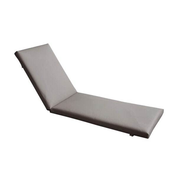 SUNLOUNGER Μαξιλάρι Ξαπλώστρας PVC Γκρι με Φερμουάρ & Velcro (Foam+Polyester) 196(78+118)x60x7cm - Image 4