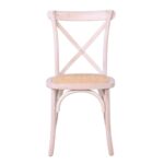 DESTINY Καρέκλα Τραπεζαρίας Οξιά Απόχρωση Decape Άσπρο, Κάθισμα Ψάθα, Στοιβαζόμενη 48x52x89cm - Image 11