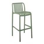 MODA Σκαμπό Bar-Pro Στοιβαζόμενο, PP-UV Protection Απόχρωση Πράσινο 45x49x75/101cm - Image 5