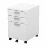 ΣΥΡΤΑΡΙΕΡΑ Τροχήλατη με 3 συρτάρια, Απόχρωση Άσπρο 40x48x62cm - Image 4