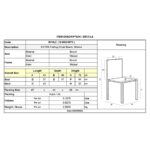 EXTRA Βοηθητική Καρέκλα Πτυσσόμενη, Ξύλο Οξιά Απόχρωση Καρυδί 43x49x79cm - Image 6