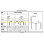 MORGAN Καρέκλα Τραπεζαρίας Σαλονιού, Μέταλλο Βαφή Φυσικό, Ύφασμα Suede Γκρι 53x61x86cm - Image 12