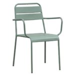 BRIO Πολυθρόνα-Pro Στοιβαζόμενη, Μέταλλο Βαφή Sandy Green 5635C 57x58x84cm - Image 5