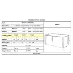 BRIO Slat Τραπέζι-Pro Κήπου - Βεράντας, Μέταλλο Βαφή Sandy Green 5635C 160x90x73cm - Image 6