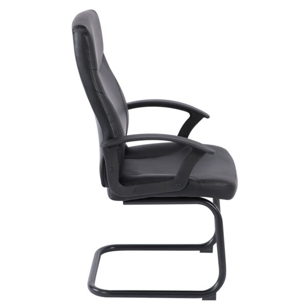 BF1250V Πολυθρόνα Γραφείου Επισκέπτη, Pu Μαύρο 60x64x100cm - Image 8
