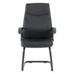 BF1250V Πολυθρόνα Γραφείου Επισκέπτη, Pu Μαύρο 60x64x100cm - Image 10