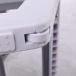 SUMMER K/D Ξαπλώστρα Αλουμίνιο Ανθρακί, PP Άσπρο - Textilene Γκρι 69/58x196x31cm - Image 8