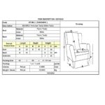 BEVERLY Πολυθρόνα - Σαλονιού - Καθιστικού, Teddy Ύφασμα Άσπρο 89x92x61cm - Image 6