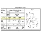 AROMA Πολυθρόνα - Μπερζέρα, Teddy Ύφασμα Άσπρο 76x84x85cm - Image 6