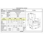 EMERALD Πολυθρόνα Σαλονιού - Καθιστικού, Ύφασμα Κοτλέ Ανθρακί 83x83x92cm - Image 6