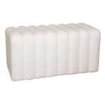 TOGO Σκαμπό Βοηθητικό, Teddy Ύφασμα Εκρού 80x40x41cm - Image 4