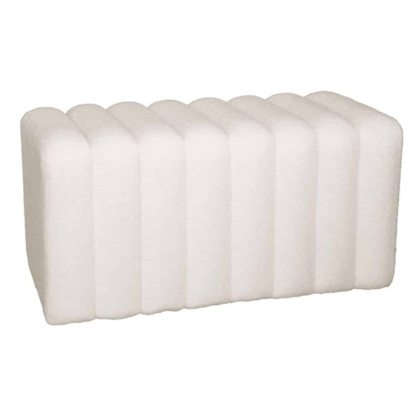 TOGO Σκαμπό Βοηθητικό, Teddy Ύφασμα Εκρού 80x40x41cm - Image 4