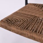 MADY Πολυθρόνα Βεράντας-Κήπου ALU Ανθρακί, Rope Wicker Φυσικό, Στοιβαζόμενη 56x59x78cm - Image 14