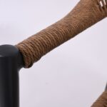 MADY Πολυθρόνα Βεράντας-Κήπου ALU Ανθρακί, Rope Wicker Φυσικό, Στοιβαζόμενη 56x59x78cm - Image 15