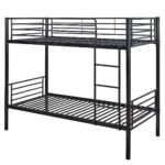 TIVOLI Κρεβάτι Κουκέτα Μέταλλο Βαφή Μαύρο 98x200x165 (Στρώμα 90x190)cm - Image 7