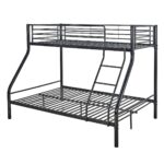 DOUBLE Κρεβάτι Κουκέτα Μέταλλο Βαφή Μαύρο, Για στρώματα 140x190+90x190cm 145x200x160cm - Image 7