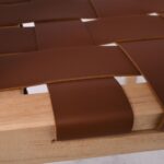 DUNE Καρέκλα Τραπεζαρίας, Ξύλο Απόχρωση Φυσικό, Κάθισμα-Πλάτη Ιμάντες Pu Καφέ 50x59x85cm - Image 14