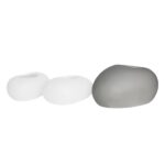 FLOWER POT-ROCK 56x43x29cm, Cement Απόχρωση White 56x43x29cm - Image 4