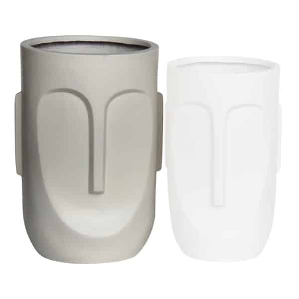 FLOWER POT-TOTEM Φ40x57cm, Cement Απόχρωση Sand Φ40x57cm - Image 4