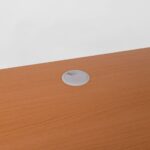 ΓΡΑΦΕΙΟ 3-Συρτάρια, Μέταλλο Βαφή Άσπρο, Επιφάνεια Απόχρωση Maple 120x60x75cm - Image 10