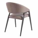 DELI Πολυθρόνα Μέταλλο Βαφή Μαύρο, Pu Cappuccino 52x62x83cm - Image 8