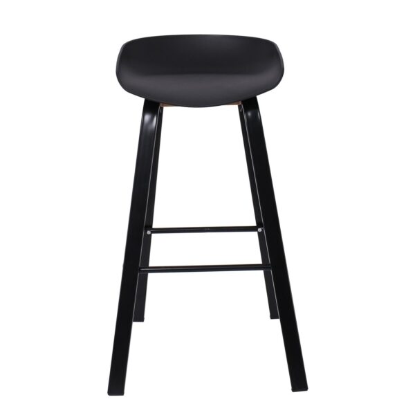 PENT Σκαμπό Bar, Μέταλλο Βαφή Μαύρο, PP Μαύρο 49x52x72/84cm - Image 11